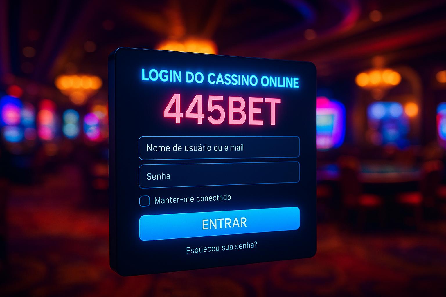 Criar uma nova Conta no plataforma 445BET